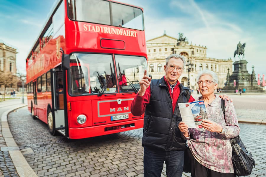 Roter Doppeldecker Dresden