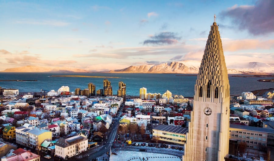 Ausblick über Reykjavik