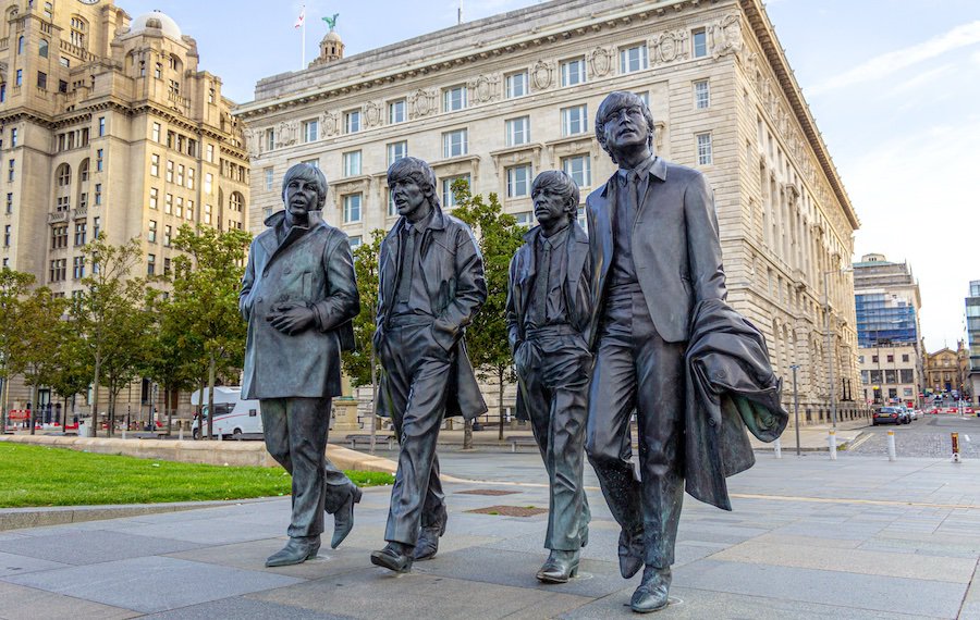 Liverpool: Beatles-Denkmal